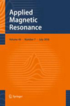 APPLIED MAGNETIC RESONANCE封面